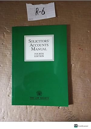 Solicitors' Accounts Manual 4th Ed