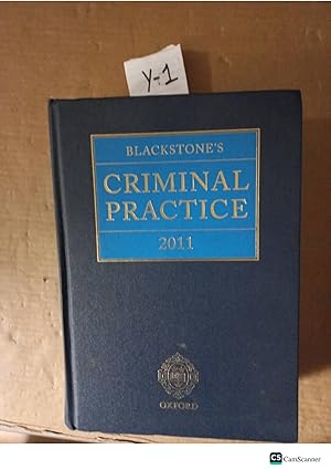 Blackstone's Criminal Practice 2011
