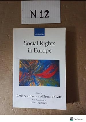 Social Rights In Europe By De Burca And De Witte