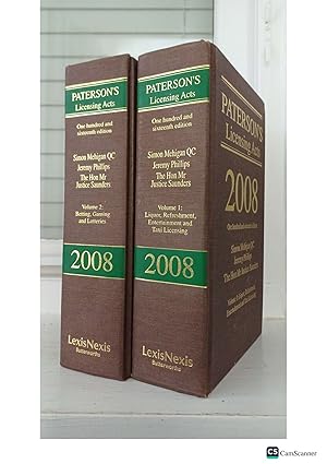 Paterson's Licensing Act 2008 116th Ed 2 Vols By Mehigan And Phillips