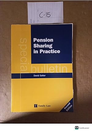 Pension Sharing In Practice 2nd Ed By David Salter