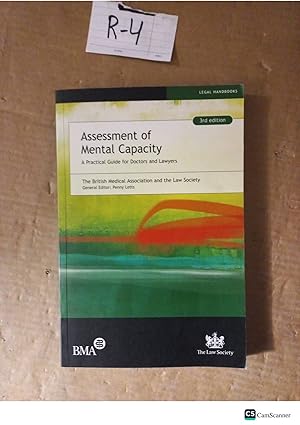 Assessment Of Mental Capacity 3rd Ed By The Law Society And Penny Letts
