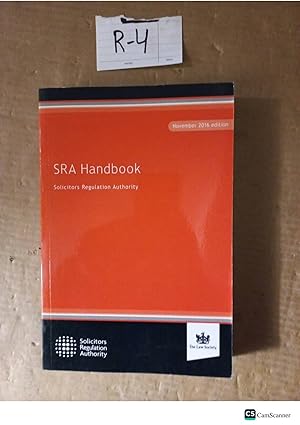 SRA Handbook 2016 Ed By Solicitors Regulation Authority
