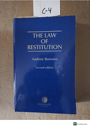 The Law Of Restitution 2nd Ed By Andrew Burrows
