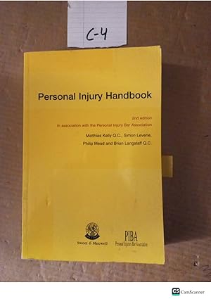 Personal Injury Handbook 2nd Ed By Matthias Kelly And Simon Levene