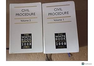 Civil Procedure 2008 Vol 1 And 2 The White Book Service
