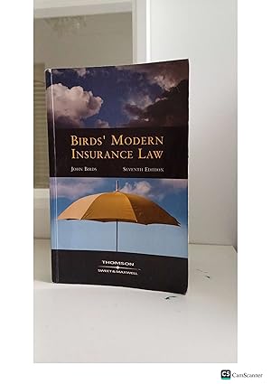 Bird's Modern Insurance Law 7th Ed By John Birds Sweet And Maxwell