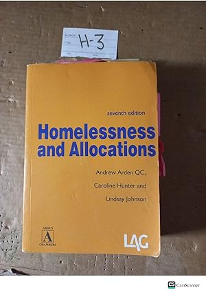 Homelessness And Allocations 7th Ed By Arden And Hunter