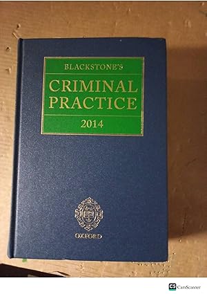 Blackstone's Criminal Practice 2014
