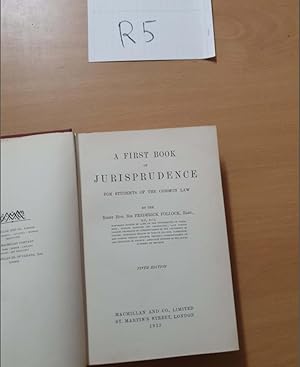 A first Book of Jurisprudence Fifth Edition by Pollock