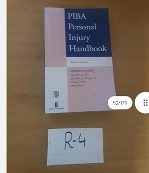PIBA Personal Injury Handbook Third Edition by Franken Burton and Others