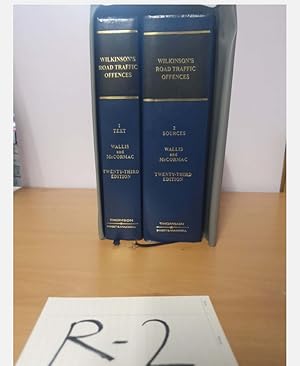 Wilkinson's Road Traffic Offences Twenty-third Edition Volume 1 and 2 by...