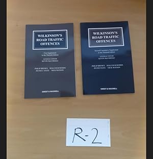 Wilkinson's Road Traffic Offences first and Second supplements of thirtieth...