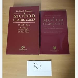 Motor Claims Cases 11th Edition by Taylor,Oliver and Pether