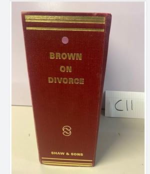 BROWN ON DIVORCE Shaw & Sons