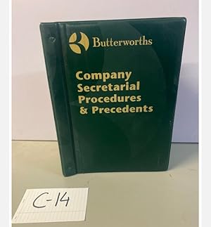 COMPANY SECRETARIAL PROCEDURES & PRECEDENTS BUTTERWORTHS