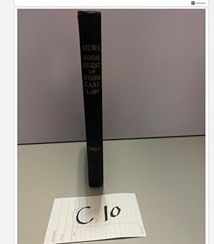 MEWS ANNUAL DIGEST OF ENGLISH CASE LAW 1923