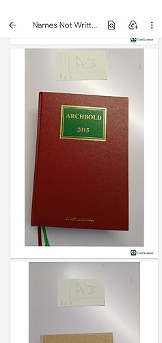 Archbold 2015 Criminal Pleading Evidence and Practice Hardcover