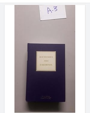 BOUNDARIES AND EASEMENTS 4th editionBOUNDARIES AND EASEMENTS 4th edition