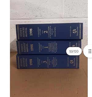 STONE'S JUSTICES MANUAL 1998 Full set of 3 volumes