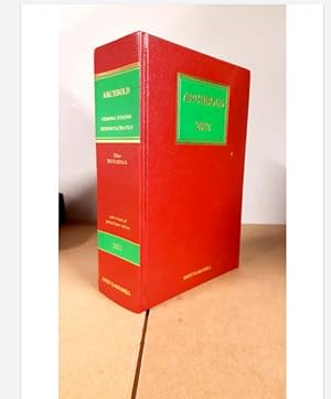 ARCHBOLD CRIMINAL PLEADING EVIDENCE & PRACTICE 2012 Editor RICHARDSON
