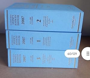 BUTTERWORTHS STONE'S JUSTICES MANUAL 2007 AP CARK ATTURNER Full set of 3...
