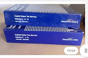 Capital Gains Tax Service Volume 1, 2 A-H 1982/1983-2006/2007