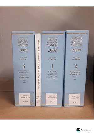BUTTERWORTHS STONE'S JUSTICES MANUAL 2009 AP CARR AJ TURNER Volumes 1 to...