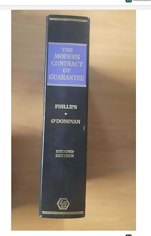 THE MODERN CONTRACT OF GUARANTEE SECOND EDITION PHILLIPS O'DONOVAN