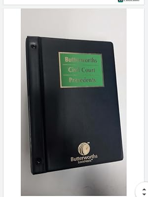 Butterworths Civil Court Precedents Looseleaf Vol 2