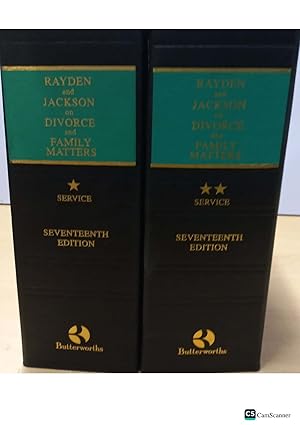 Rayden and Jackson on Divorce and Family Matters 17th Edition Looseleaf full...