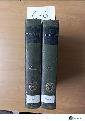 Delict Volume 1,2 by Walker