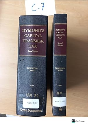 Dymond's Capital Transfer Tax 2nd edition vol 1,2 by Johns