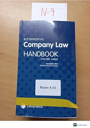 Butterworths Company Law Handbook 35th edition Consultant editor Professor Brenda Hannigan