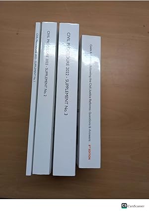 Civil Procedure 2022 White books 2022 Supplements with cost finding