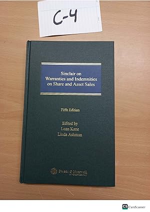 Sinclair On Warranties And Indemnities On Share And Asset Sale 5th Ed By Kane...