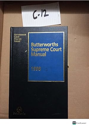 Butterworths Supreme Court Manual 1998