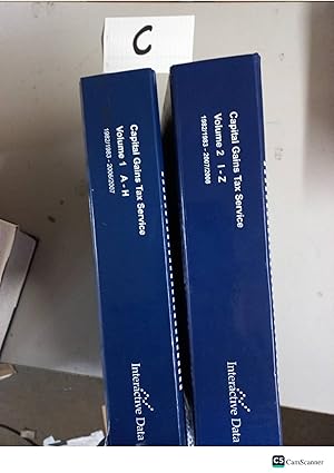 Capital Gains Tax Service Volume 1 A-H & Volume 2 I-Z 1982/1983-2006/2007