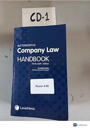 Butterworths Company Law Handbook 36th Ed By Hannigan
