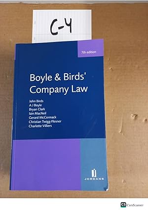 Company Law 7th Ed by John Birds and AJ Boyle