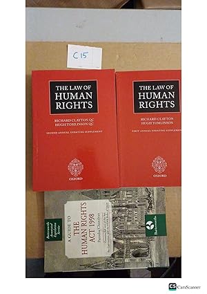 The Law Of Human Rights 1st And 2nd Updating Supplements By Clayton And Tomlinson A Guide To The Human Rights Act 1998 By Parosha Chandran