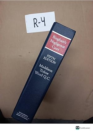 Bingham's Negligence Cases 5th Ed By Maddison Tetlow Wood Q. C