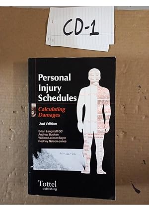 Personal Injury Schedule 2nd Ed By Langstaff,Buchan And Others