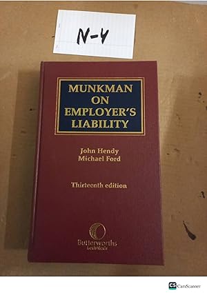 Munkman On Employer's Liability 13th Ed By Hendy And Ford