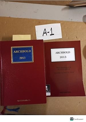 Archbold criminal pleading evidence and Practice 2013 With Supplement