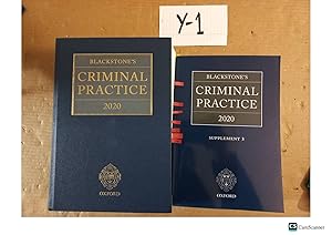 Blackstone's Criminal Practice 2020 with supplement