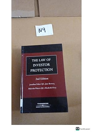 The Law Of Investor Protection 2nd Ed By Fisher,Bewsey And Ovey