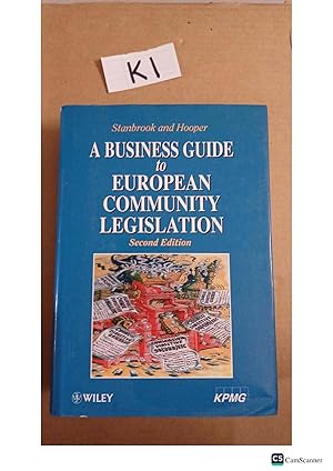 A Business Guide To European Community Legislation 2nd Ed By Stanbrook And Hooper