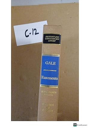 Gale Easements 17th Ed By Gaunt And Morgan