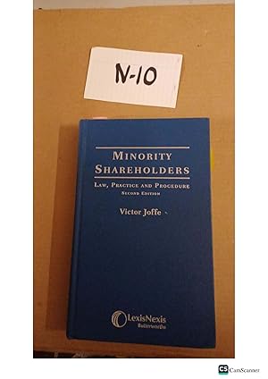 Minority Shareholders 2nd Ed By Victor Joffe